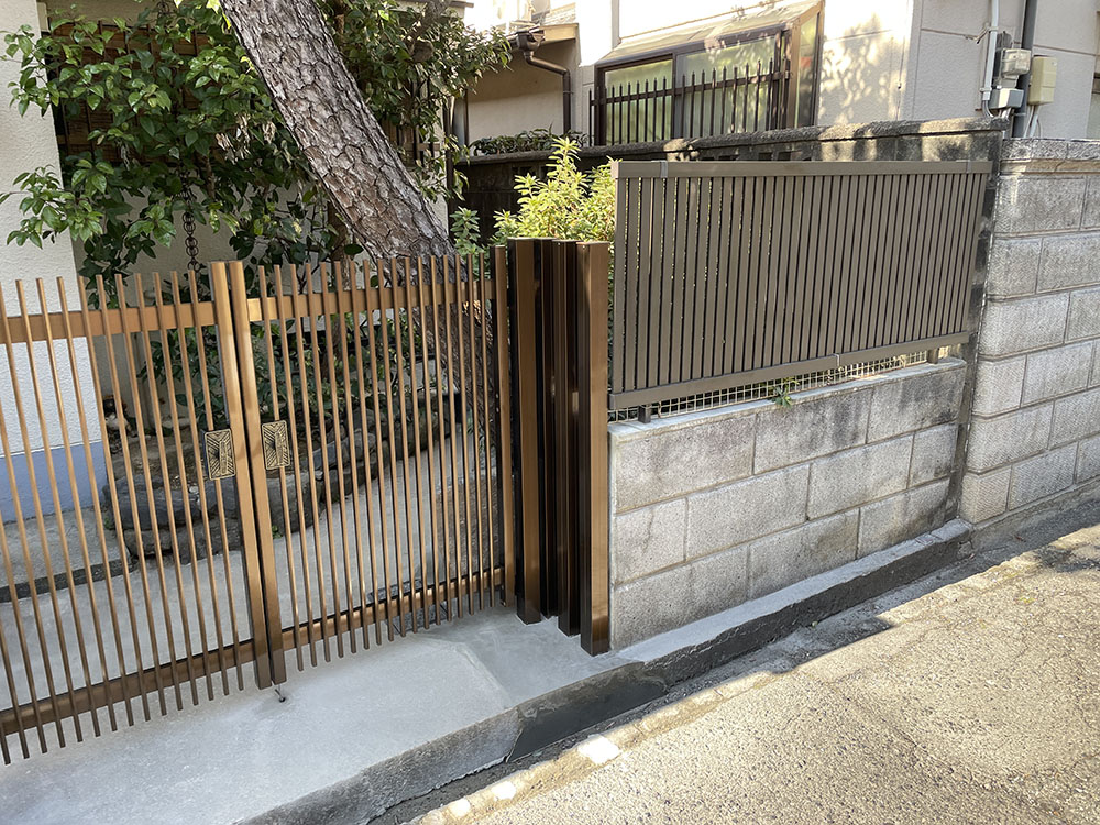 高石市　フェンス取り替え